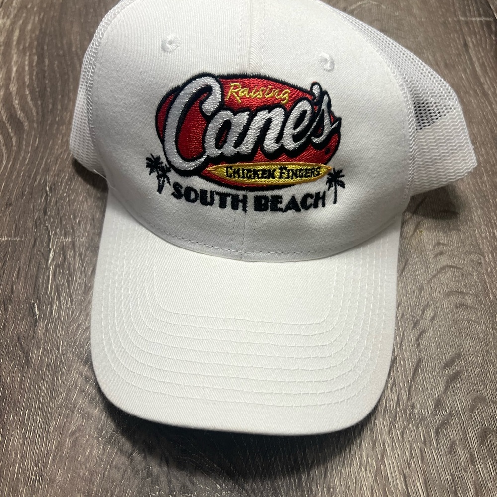 Raising Cane's White Mesh Trucker Hat